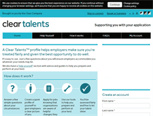 Tablet Screenshot of cleartalents.com